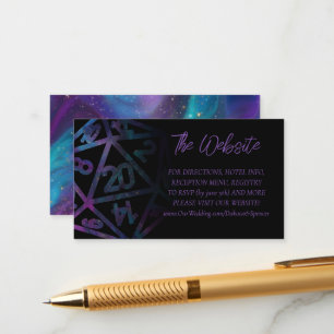 Carte D'accompagnement Dés RPG   Nebula Imaginaire Tabletop Gamer Website