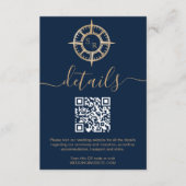 Carte D'accompagnement Description du code QR du port de destination (Devant)