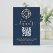 Carte D'accompagnement Description du code QR du port de destination (Debout devant)