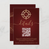 Carte D'accompagnement Description du code QR du port de destination (Devant / Derrière)