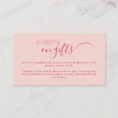 Carte D'accompagnement Description Texte en gras Note sur les cadeaux Car (Devant)