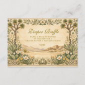 Carte D'accompagnement Desert Botanical Baby Shower Diapper Raffle  (Devant)