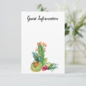 Carte D'accompagnement Desert Cactus, Ajouter Votre Propre Photo, Infos C (Debout devant)