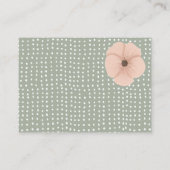 Carte D'accompagnement Desert Chic Livres pour bébé (Dos)