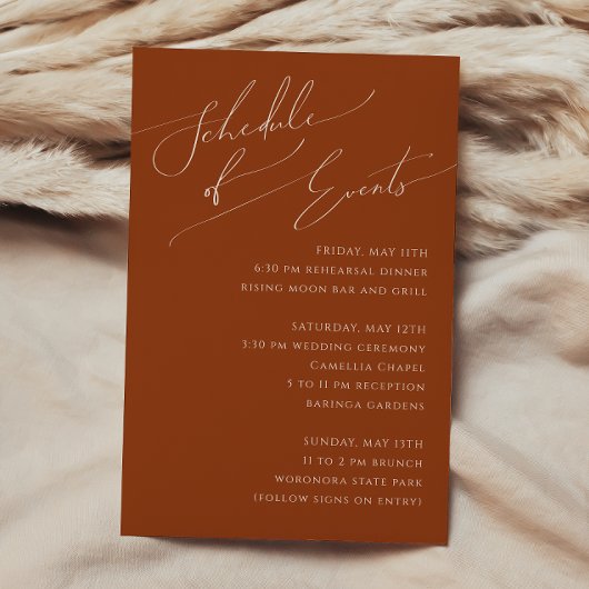 Carte D'accompagnement Désert de Whimsical | Calendrier des événements en