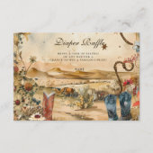 Carte D'accompagnement Desert Rodeo Western Diapper Raffle (Devant)