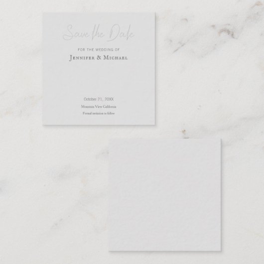 Carte D'accompagnement Design professionnel mariage Moderne Enregistrer l (Devant / Derrière)