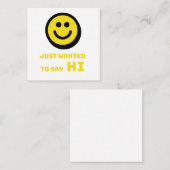 Carte D'accompagnement Design souriant (Devant / Derrière)