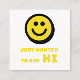 Carte D'accompagnement Design souriant