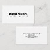 Carte D'accompagnement Design unique créatif minimaliste tendance (Devant / Derrière)