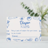 Carte D'accompagnement Dessiné Bleu Cultivé Localement Baby Boy Déchets R (Debout devant)