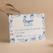 Carte D'accompagnement Dessiné Bleu Cultivé Localement Baby Boy Déchets R