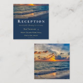 Carte D'accompagnement Destination Mariage Ciel ensoleillé Réception de m (Devant / Derrière)