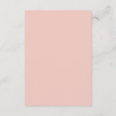 Carte D'accompagnement Destination Mariage Pink Mexico (Dos)