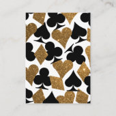 Carte D'accompagnement Destiny Las Vegas Mariage en ligne RSVP Gold Parti (Dos)