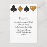 Carte D'accompagnement Destiny Las Vegas Réception Faux Gold Parties scin<br><div class="desc">Parfait pour un mariage Las Vegas</div>