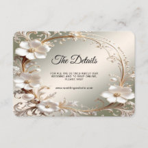Détail de cadre floral blanc orné