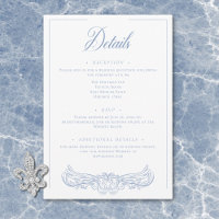 Détail de mariage au motif élégant d'oiseau bleu e