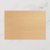 Carte D'accompagnement Détail de mariage de pot de Mason floral orange en (Dos)