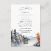 Carte D'accompagnement Détail d'invitation de mariage de l'avent avec des (Devant)