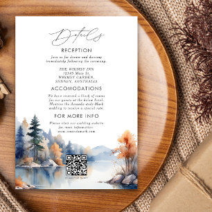 Carte D'accompagnement Détail d'invitation de mariage de l'avent avec des