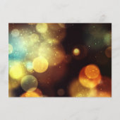 Carte D'accompagnement Détail du Mariage Twilight Bokeh Lights (Dos)