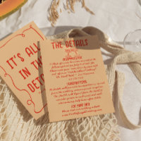 Détail du Mariage unique Red Quirky à main rétro