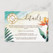 Carte D'accompagnement Détail du monogramme du passeport de destination d (Devant)