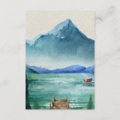 Carte D'accompagnement Détail pour les invités du mariage rustique au bor (Dos)