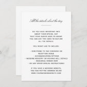 Carte D'accompagnement Détails classiques élégants (Devant / Derrière)