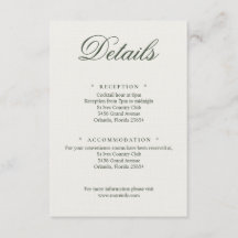 Détails de calligraphie de mariage avec feuillage
