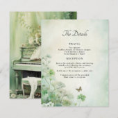 Carte D'accompagnement Détails de Champs de Trèfle (Devant / Derrière)