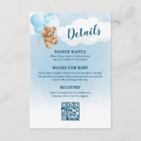 Détails de la Baby Shower Ours en Peluche Bleu