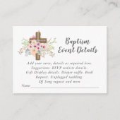 Carte D'accompagnement Détails de la fête religieuse - Fleurs de Sage Ros (Devant)