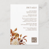 Carte D'accompagnement Détails de la floraison d'automne (Devant)