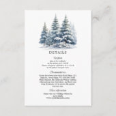 Carte D'accompagnement Détails de la forêt de pins hivernale de Snow in L (Devant)