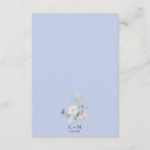 Carte D'accompagnement Détails de la réception de mariage Fleur sauvage W (Dos)