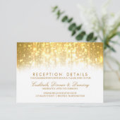 Carte D'accompagnement Détails de la réception élégante (Debout devant)