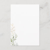 Carte D'accompagnement Détails de la verdure et de l'or (Dos)