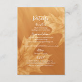 Carte D'accompagnement Détails de l'accent feuille citrouille (Devant)