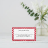 Carte D'accompagnement Détails de l'Anniversaire de enfant fraise (Debout devant)