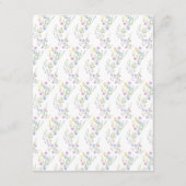 Carte D'accompagnement Détails de l'arc de Mariage de fleurs de printemps (Dos)