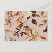 Carte D'accompagnement Détails de l'automne noir (Dos)