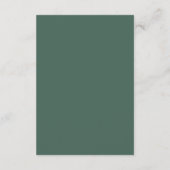 Carte D'accompagnement Détails de mariage à la verdure d'eucalyptus moder (Dos)