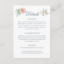 Détails de mariage au colibri floral aquarelle