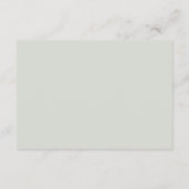 Carte D'accompagnement Détails de mariage avec eucalyptus rustique en ver (Dos)