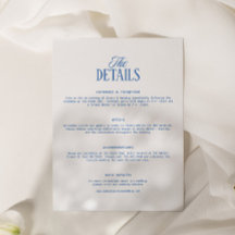 Détails de mariage blanc et bleu marine