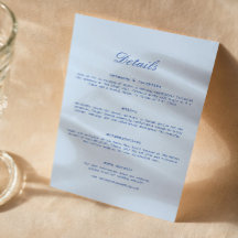Détails de mariage bleu côtier