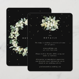 Carte D'accompagnement Détails de mariage Bouquet Eucalyptus + Mûre de Si
