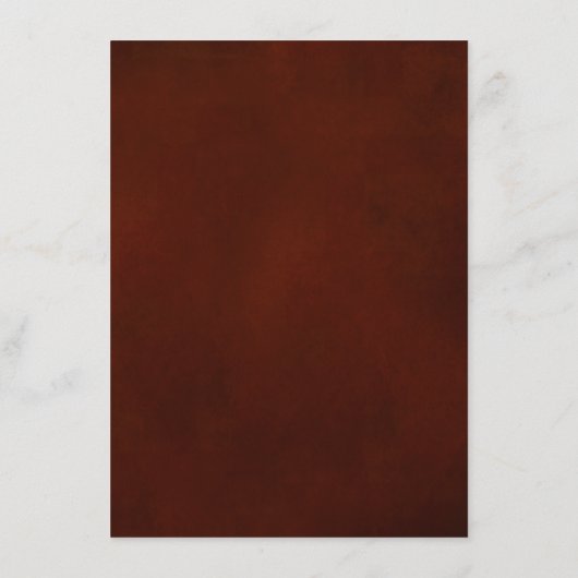 Carte D'accompagnement Détails de mariage champêtre rustique d'automne  (Dos)